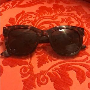 LOFT tortoise plastic sunglasses